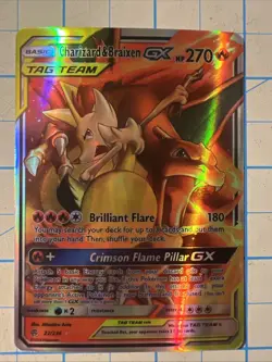 Custom Charizard&braixen Gx Fun Fan Art (Custom Made Card) Pokemon Card - Image 1