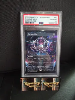 MTG Aetherdrift Special Guests Borderless Card #92 Chrome Mox PSA 10 - Image 1