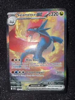 Salamence ex 187/159 Sv09: Journey Together SIR Pokemon TCG Card NM - Image 1