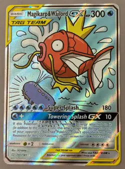 Magikarp & Wailord GX - 161/181 (Team Up) - Mint condition Ungraded Pokemon Card - Image 1
