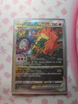 Pokemon TCG Charizard VSTAR SWSH262 Holo Black Star Promo Card - Image 1