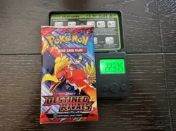 (Heavy) 22.37 Pokemon TCG Cards Destined Rivals Booster Pack Factory Sealed✅ - Image 1
