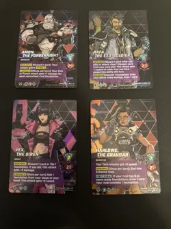 Borderlands 4 Universus Trading Card Game Character Cards Set of 4 Foils - Image 1