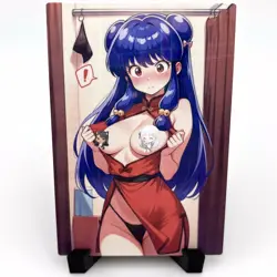 Ranma ½ Shampoo Sexy Anime Waifu Girl Doujin Lewd Goddess Story Holo Art Card - Image 1