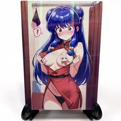 Ranma ½ Shampoo Sexy Anime Waifu Girl Doujin Lewd Goddess Story Holo Art Card - Image 2
