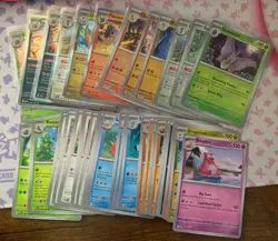 Pokemon TCG 151 Bulk Bundle - Includes Uncommon, Common Holos and Reverse Holos - Image 1