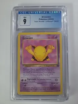 Drowzee 54/82 2000 Team Rocket Unlimited WOTC Pokemon Card NM-Mint - Image 1