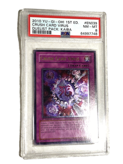 PSA 8 NM-MT Crush Card Virus DPKB-EN039 Ultimate Rare 1st Edition YUGIOH - Image 1