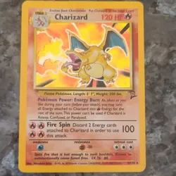 Pokemon TCG Charizard Base Set 2 Holo Rare Card 4/130 120 HP 2000 Vintage - Image 1
