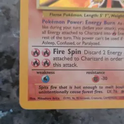 Pokemon TCG Charizard Base Set 2 Holo Rare Card 4/130 120 HP 2000 Vintage - Image 5