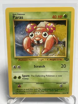 Paras - Jungle Set - 59/64 - Common - Pokemon Card - Unlimited - NM - Image 2