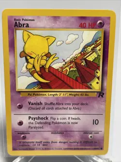 ABRA - Team Rocket Set - 49/82 - Common - Pokemon Card - Unlimited - NM - Image 2