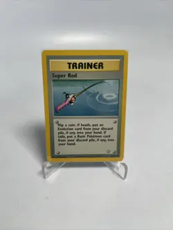 Super Rod 103/111 Neo Genesis Unlimited Pokemon Trainer Card NM - Image 1