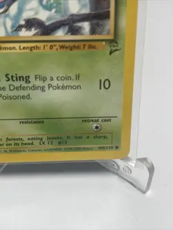 Weedle 100/130 - Base Set 2 - Common Pokemon Card - Near Mint (NM) 2000 - Image 5