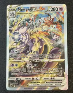 Mewtwo VSTAR Crown Zenith: Galarian Gallery Ultra Rare Card #GG44/GG70 - Image 1