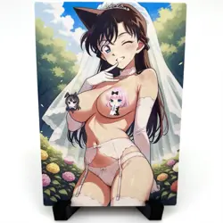 Detective Conan Ran Mouri Sexy Hot Anime Waifu Girl Lewd Goddess Story Art Card - Image 1