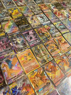 Pokemon Card Lot 100 Official TCG Cards UR Included or EX GX V MEGA+HOLOS *READ* - Image 1