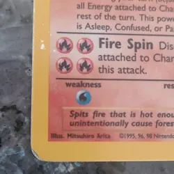 Pokemon TCG Charizard Card 4/102 Base Set Holo Rare 1999 English - Image 3