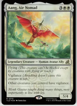 MTG Aang Air Nomad Normal NM Avatar: The Last Airbender: Eternal Legal Magic 265 - Image 1