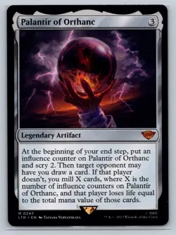 MTG Lord of the Rings #247 Palantir of Orthanc Mythic Legendary Artifact - Image 1