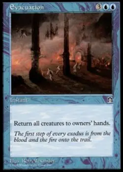 MTG Evacuation, Stronghold, Damaged, English - Image 1
