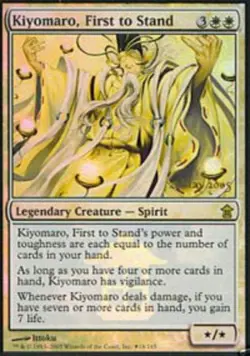 MTG Kiyomaro, First to Stand - Foil - Prerelease Promo, Prerelease & Release Pro - Image 1