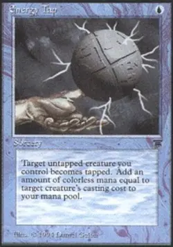 MTG Energy Tap, Legends, Heavily Played, English - Image 1