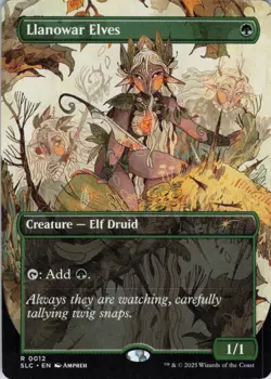Llanowar Elves - Secret Lair Encyclopedia of Magic - 12 - NM - Image 1