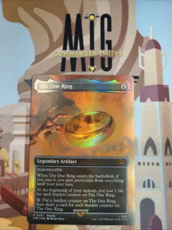 The One Ring ✨ Borderless FOIL ✨ MTG NM LOTR Lord of the Rings (0451) - Image 1