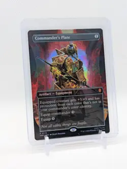 MTG - Commander's Plate - FOIL Borderless Promo #135 - Commander: TMNT LP - Image 1