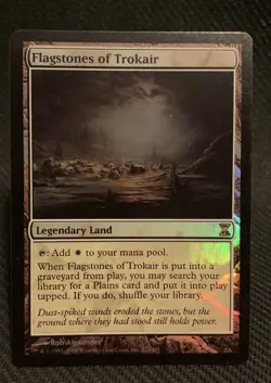 MTG - 1x Flagstones of Trokair - Foil - Time Spiral NM - Image 1