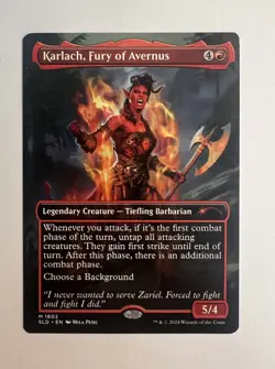 MTG Karlach, Fury of Avernus SLD Regular Near Mint Never Played - Image 1