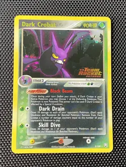 Dark Crobat 3/109 Team Rocket Returns Stamped Pokemon 2004 LP+ - Image 1