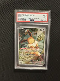 Pokemon Eevee TCG SVP 173 Prismatic Evolutions ETB Promo PSA 9 - Image 1