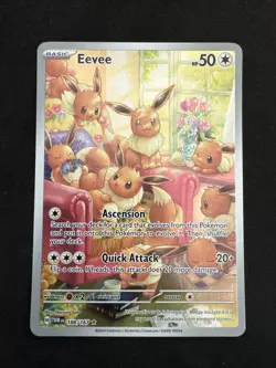 Pokemon Eevee 188/167 Sv06: Twilight Masquerade Illustration Rare Holo - Image 1