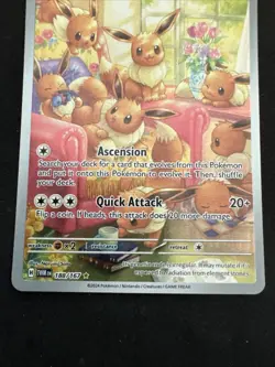 Pokemon Eevee 188/167 Sv06: Twilight Masquerade Illustration Rare Holo - Image 3