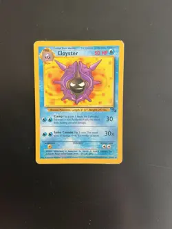 CLOYSTER 32/62 1st Edition Fossil Set Vintage WoTC Pokemon TCG MP Uncommon - Image 1