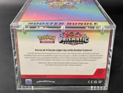 Pokemon SV8.5 Prismatic Evolutions Sealed Booster Bundle Display Case W/ Acrylic - Image 3