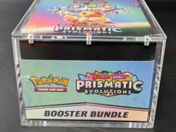 Pokemon SV8.5 Prismatic Evolutions Sealed Booster Bundle Display Case W/ Acrylic - Image 5