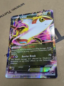 Pokemon TCG Latias-EX 85/116 Full Art Holo Rare Pokemon EX Card English 2014 - Image 1