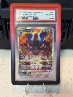 Lucario VSTAR Full Art SWSH291 PSA 10 Gem Mint Pokemon Crown Zenith ETB Promo - Image 1