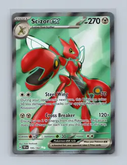 Scizor ex 195/162 Ultra Rare Temporal Forces Pokemon Holo Near Mint - Image 1