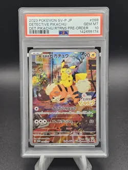 2023 Pokemon Japanese Detective Pikachu Promo PSA 10 - Image 1