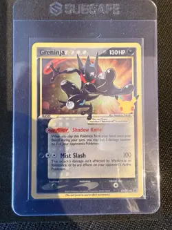 2021 POKEMON SWSH PROMO CELEBRATIONS ETB #144 GRENINJA-GOLD STAR SWSH144 BLACK - Image 1