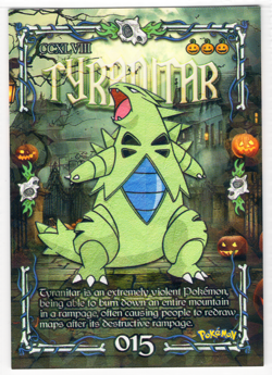 Tyranitar #015 - 2025 Peru Pokemon Halloween Trick or Treat Cracked Ice Holo NM - Image 1