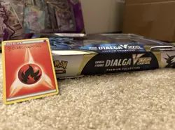 Pokemon TCG Origin Forme Dialga VStar Premium Collection Sword & Shield Pin Box - Image 3