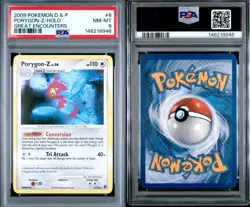 2008 POKEMON DIAMOND & PEARL GREAT ENCOUNTERS #6 PORYGON-Z-HOLO PSA 7 - Image 1