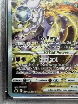 Pokemon Mewtwo VSTAR GG44/GG70 Crown Zenith Ultra Rare Holo PSA 10 - Image 5