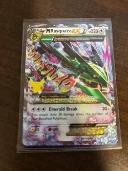 Pokemon Mega M Rayquaza EX 76/108 Celebrations #76 Holo NM - Image 1