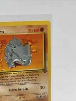Pokemon TCG Rhyhorn 61/64 Jungle Unlimited Common NM - Image 4